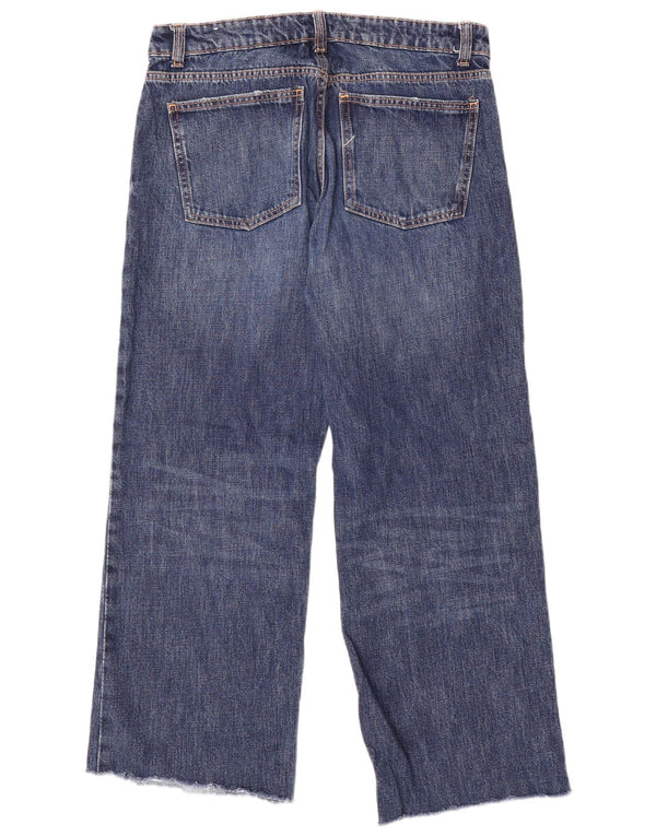 Zara Jeans De Pierna Ancha Para Mujer EU 40 Medium W30 L29 Algodón Azul