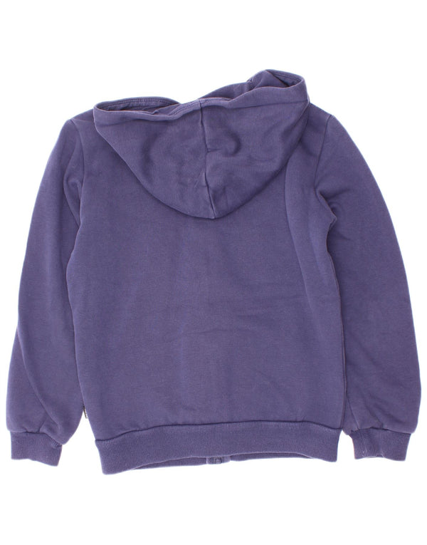Puma Sudadera con capucha y cremallera gráfica para niños 9-10 años Algodón azul marino