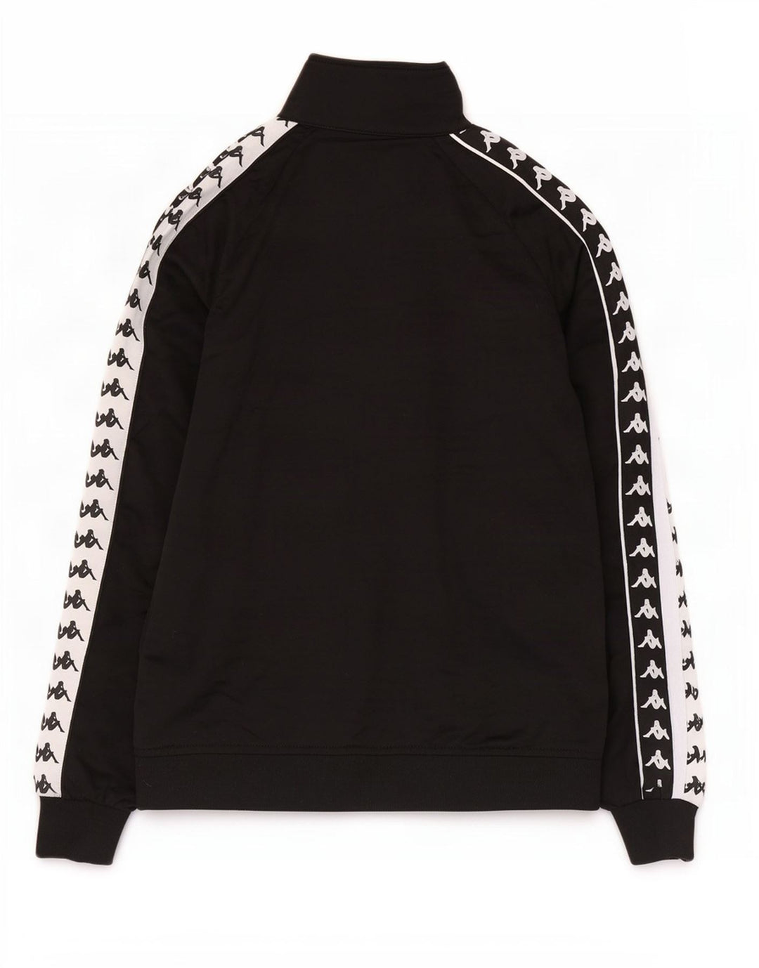 Kappa Mens Graphic Chándal Top Chaqueta Mediano Negro Colorblock Poliéster