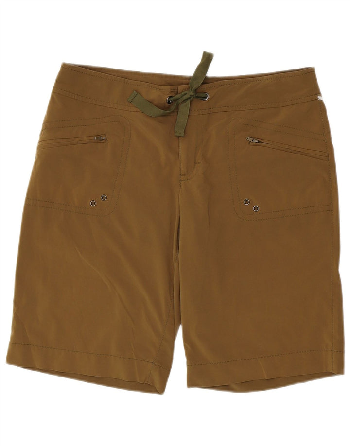 ATHLETA Pantalones cortos cargo para mujer US 8 Medium W34 Caqui Poliéster