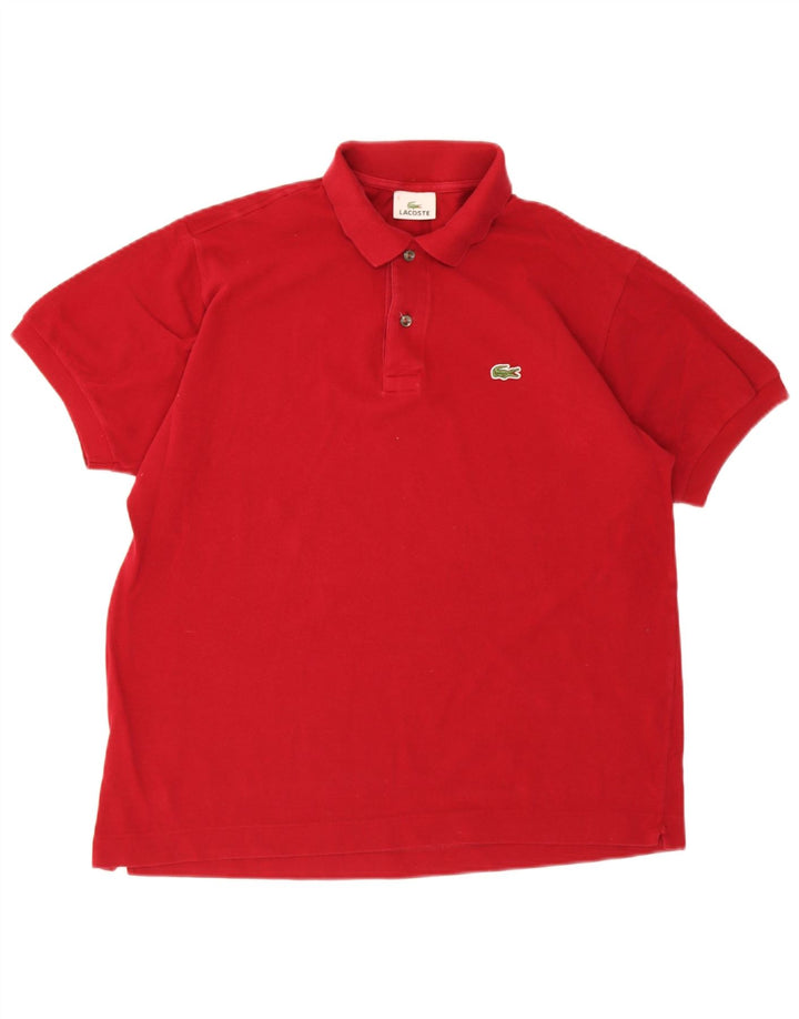 Polo Lacoste para hombre talla 5 grande algodón rojo