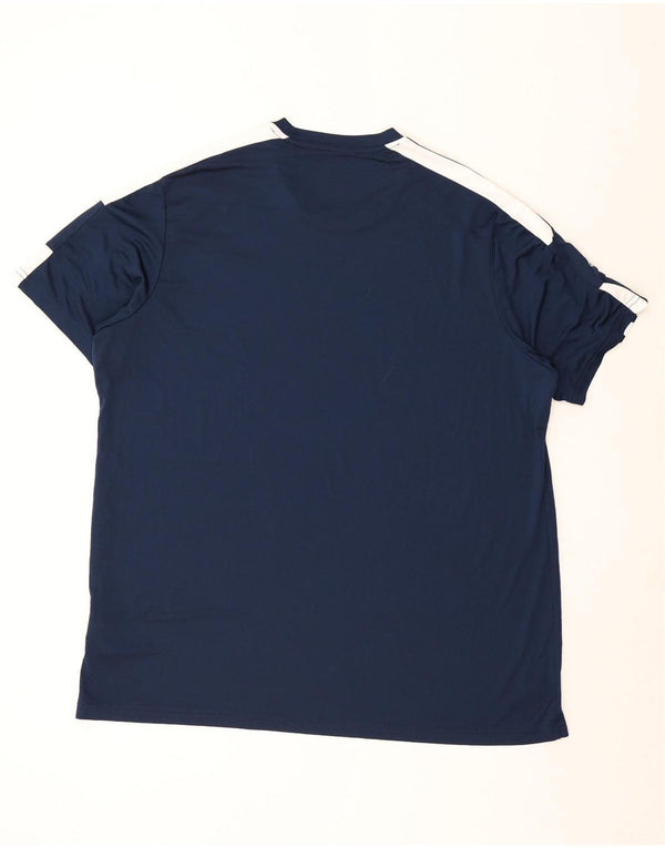 Adidas Camiseta Aeroready para hombre Top 2XL Azul marino Colorblock Poliéster