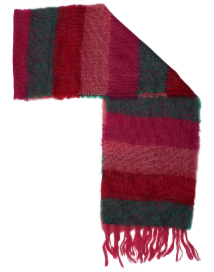 John Hanly Bufanda rectangular de punto para mujer talla única rayas multicolor