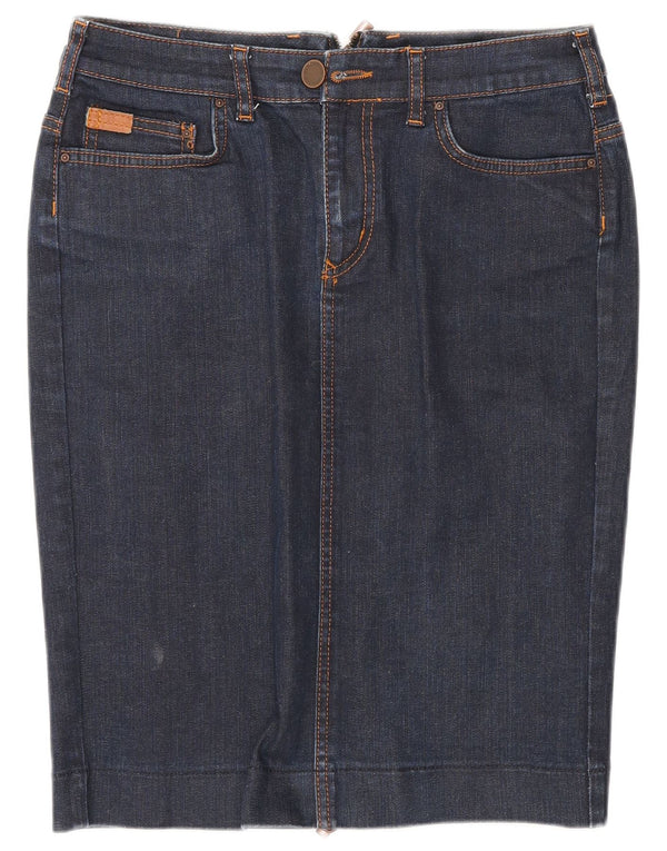 Zara Mujer Falda Vaquera EU 40 Medium W30 Azul Marino