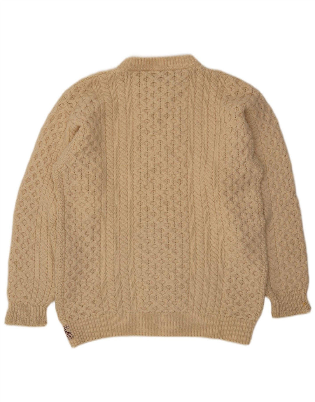 REPLAY Jersey de cuello redondo para hombre XL de lana blanca