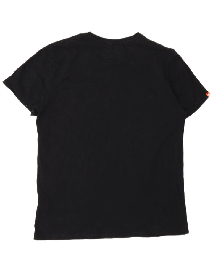 Superdry Camiseta para hombre Top 3XL Algodón negro