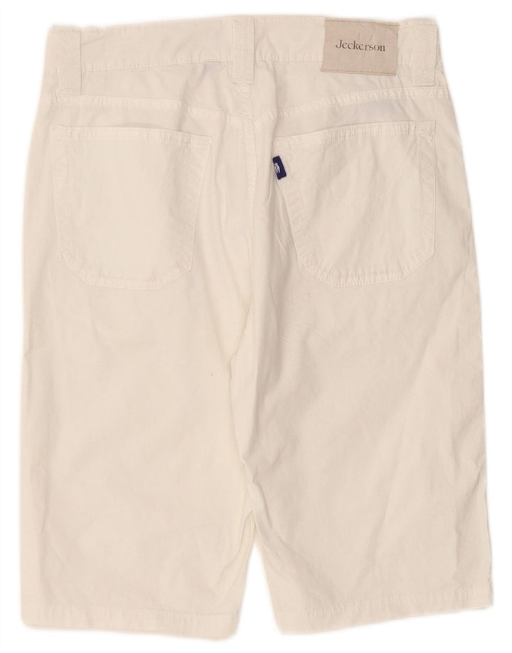 JECKERSON Bermudas informales para mujer W31 Algodón blanco mediano
