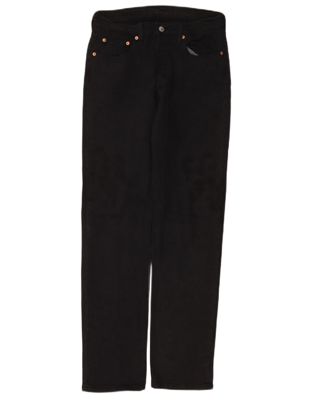 LEVI'S Jeans rectos 501 para hombre W29 L32 Algodón negro