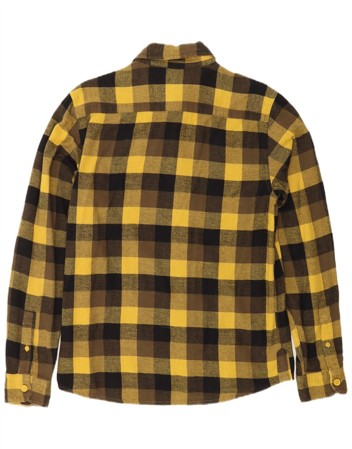 Dickies Camisa De Franela De Algodón A Cuadros Amarillos Pequeños Hombre