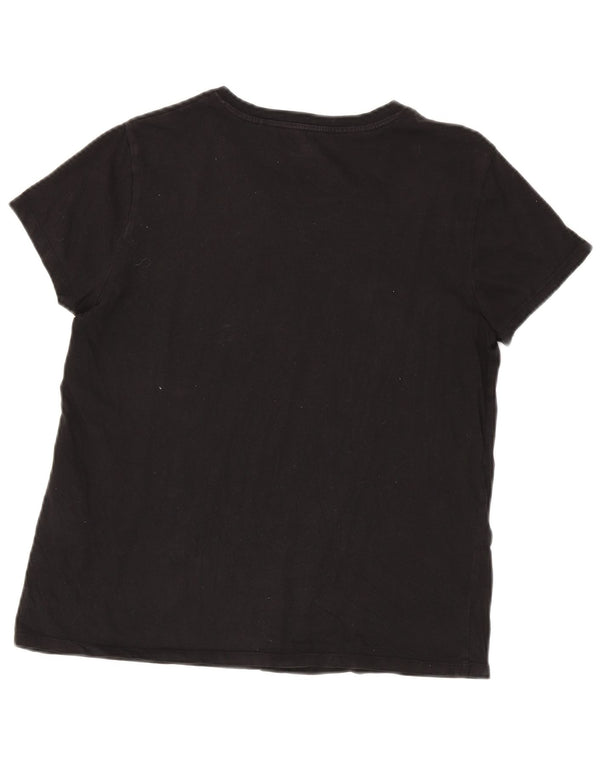 Levi's Camiseta con gráfico extragrande para mujer UK 44 Algodón negro mediano