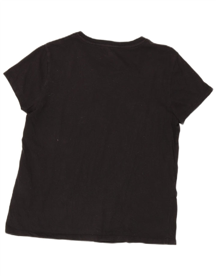 Levi's Camiseta con gráfico extragrande para mujer UK 44 Algodón negro mediano