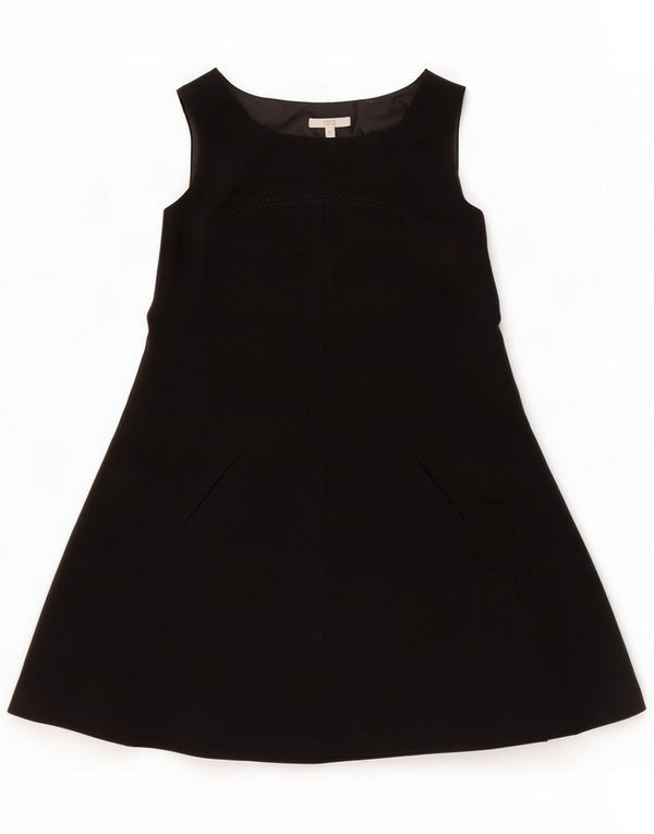 Marks & Spencer Vestido acampanado sin mangas para mujer UK 42 Mediano Poliéster negro