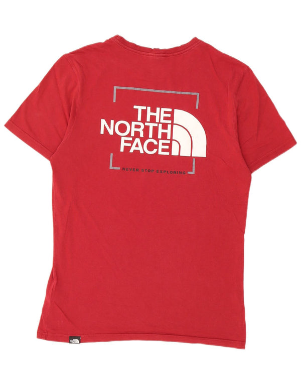 The North Face Camiseta gráfica para hombre Top Small Red Cotton