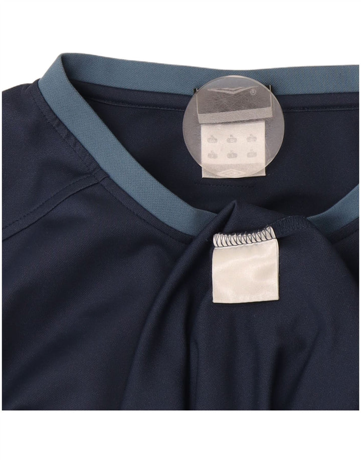 Umbro Hombre Camiseta Gráfica Top XL Azul Marino Colorblock Poliéster