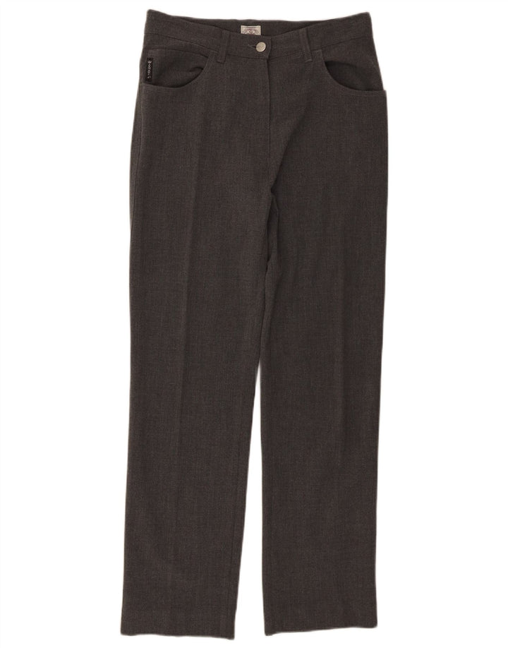Armani Pantalón Casual Recto Mujer W30 L28 Poliéster Gris