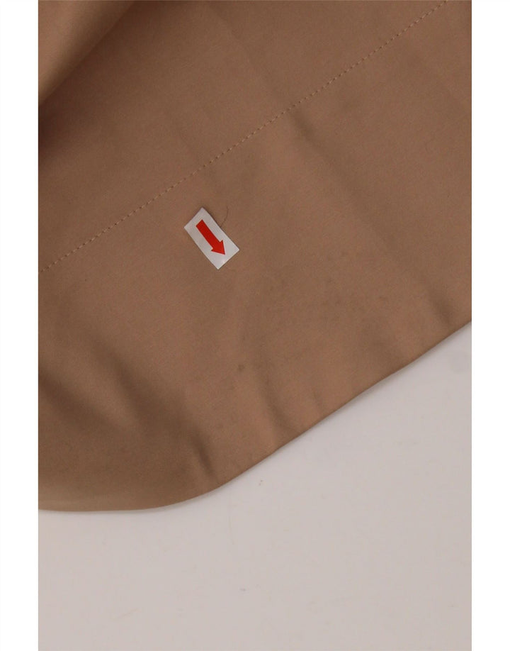 TRUSSARDI Vestido evasé sin mangas para mujer IT 44 Algodón beige medio