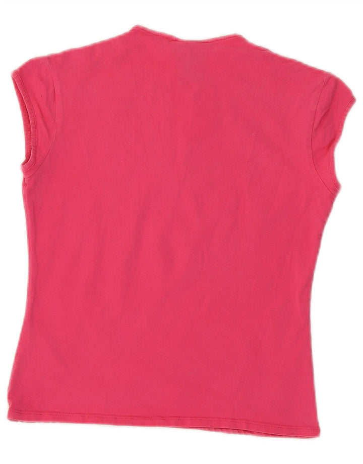 Nike Camiseta corta para mujer UK 10/12 Algodón rosa medio