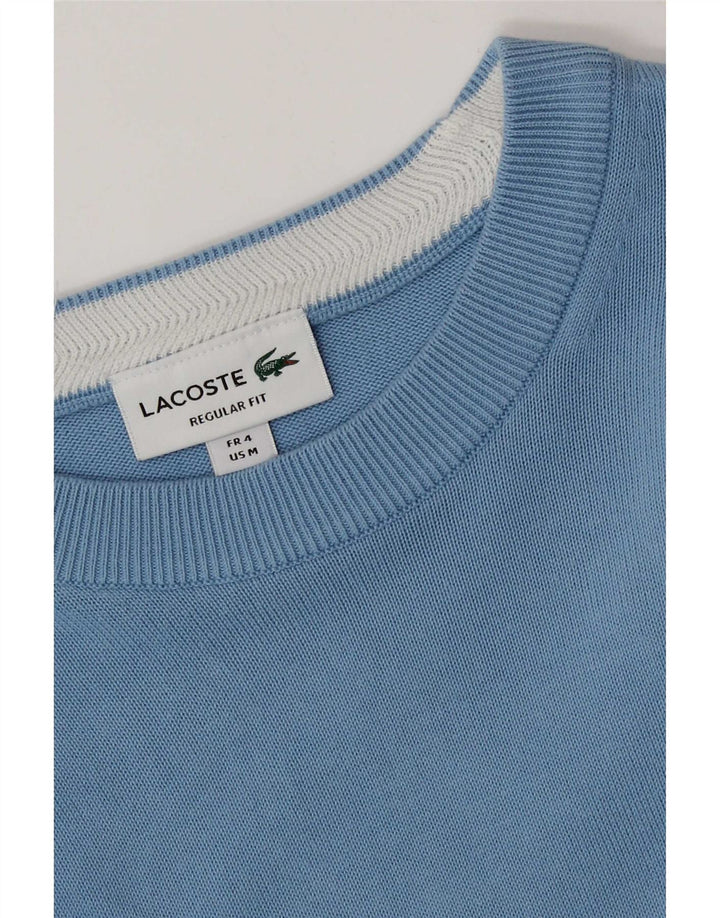 Lacoste Jersey para hombre de corte regular con cuello barco talla 4 azul mediano