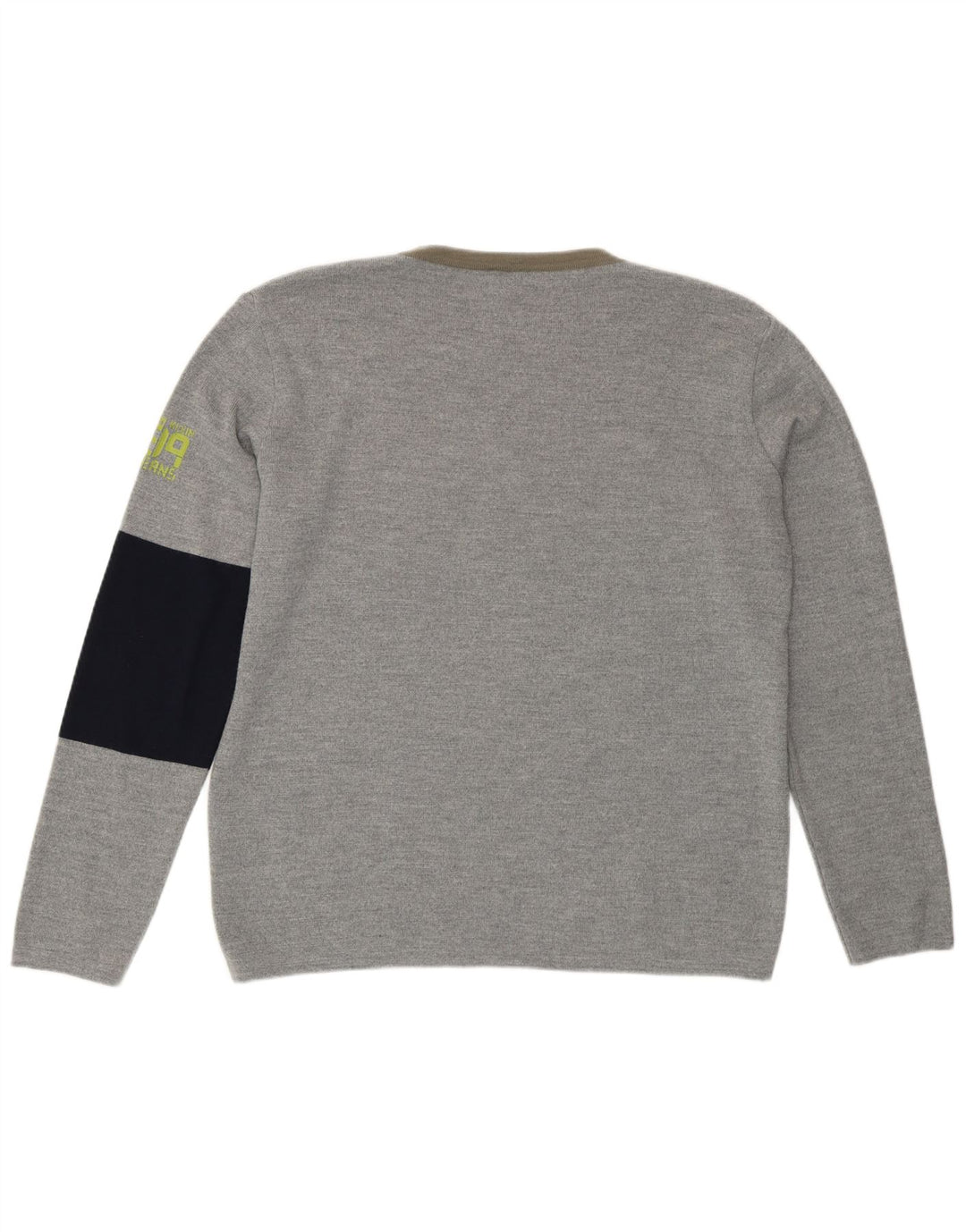 Calvin Klein Jeans Jersey de cuello redondo para hombre XL Gris Colorblock