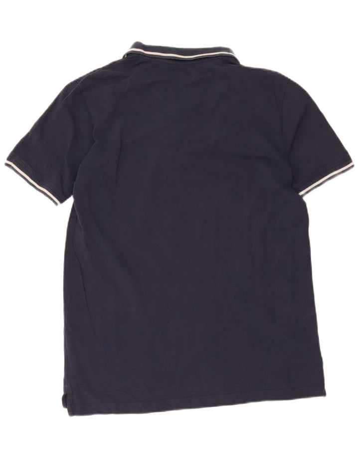 Dack's Polo para hombre de algodón azul marino mediano