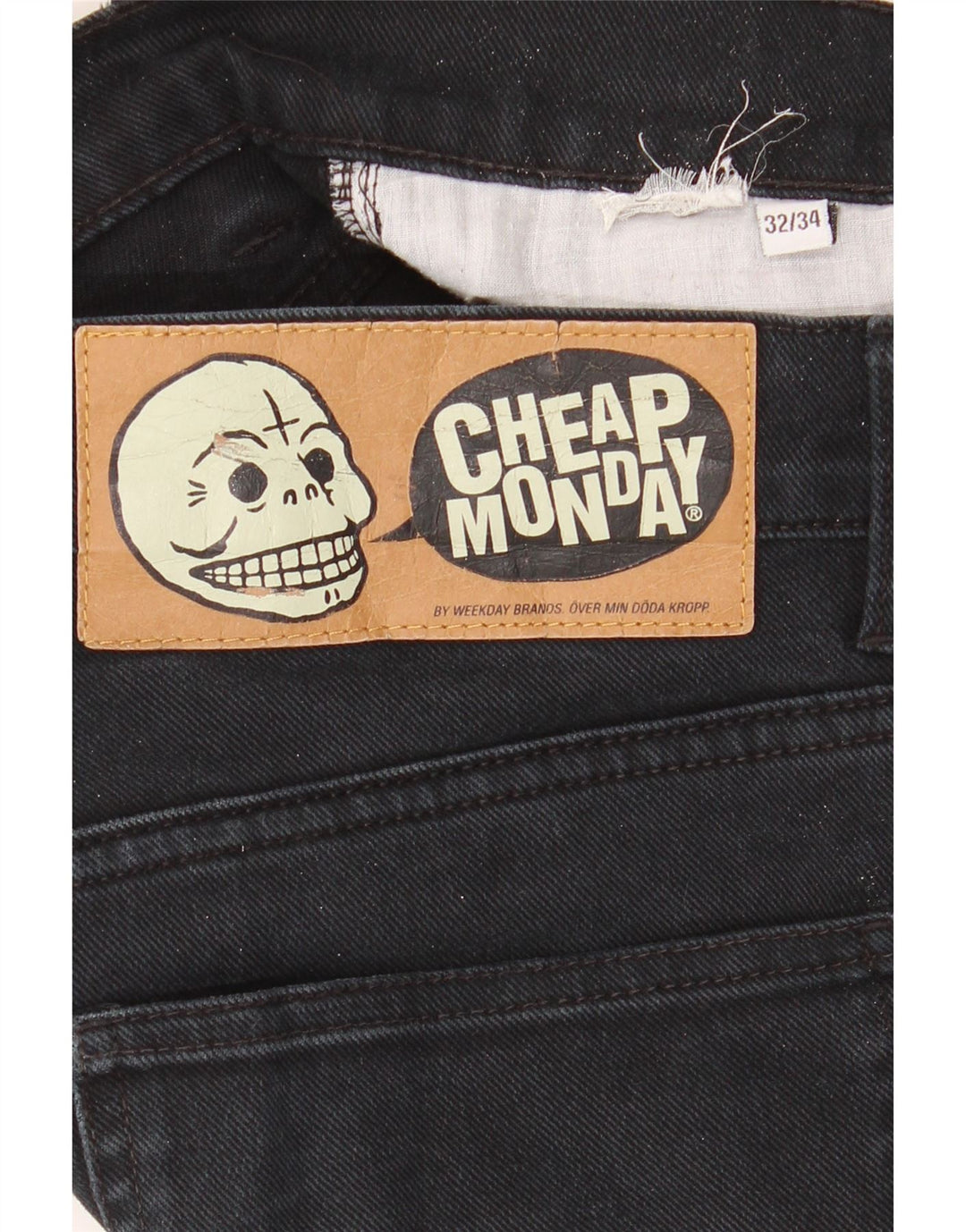 Vaqueros ajustados para hombre de Cheap Monday W32 L34 Negro