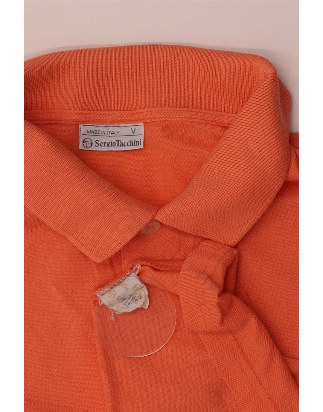 Sergio Tacchini Polo Hombre Algodón Naranja Medio