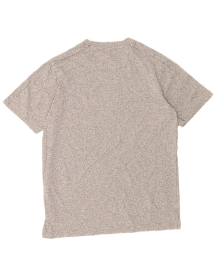Adidas - Camiseta para hombre, talla pequeña, algodón moteado gris