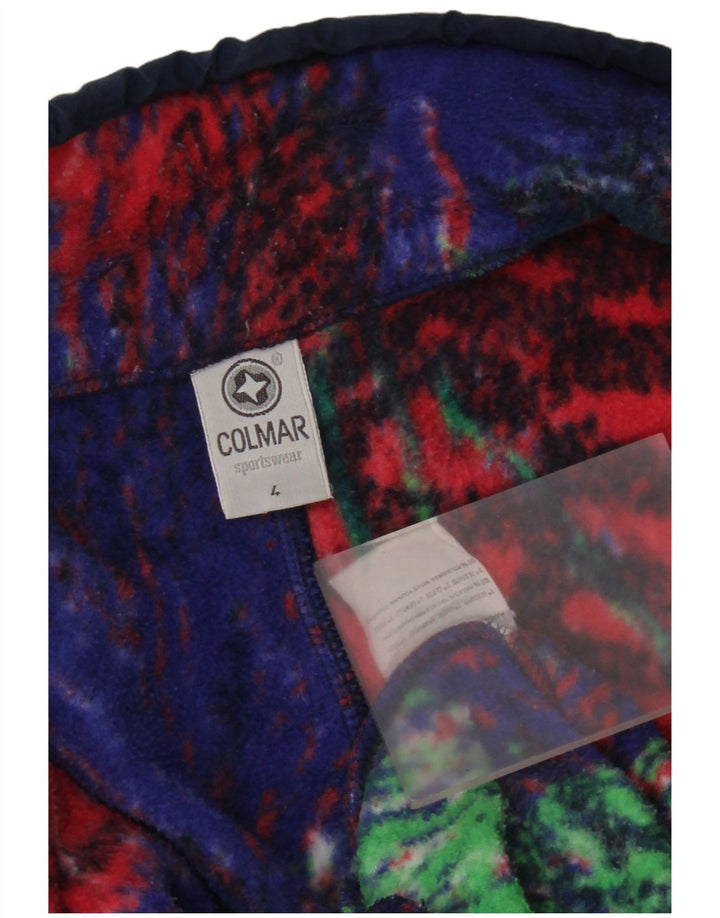 Colmar Hombre Jersey De Forro Polar Con Cuello De Botón XL Poliéster Floral Multicolor
