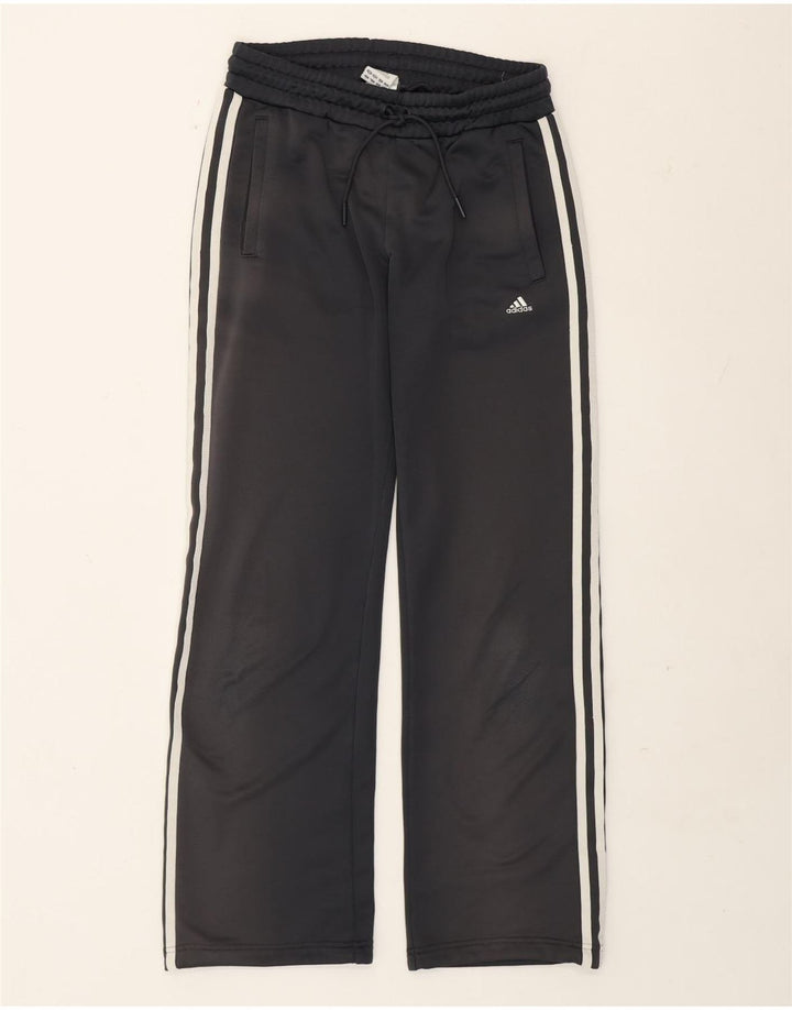 Adidas Mujer Chándal Pantalones UK 10 Pequeño Gris Poliéster