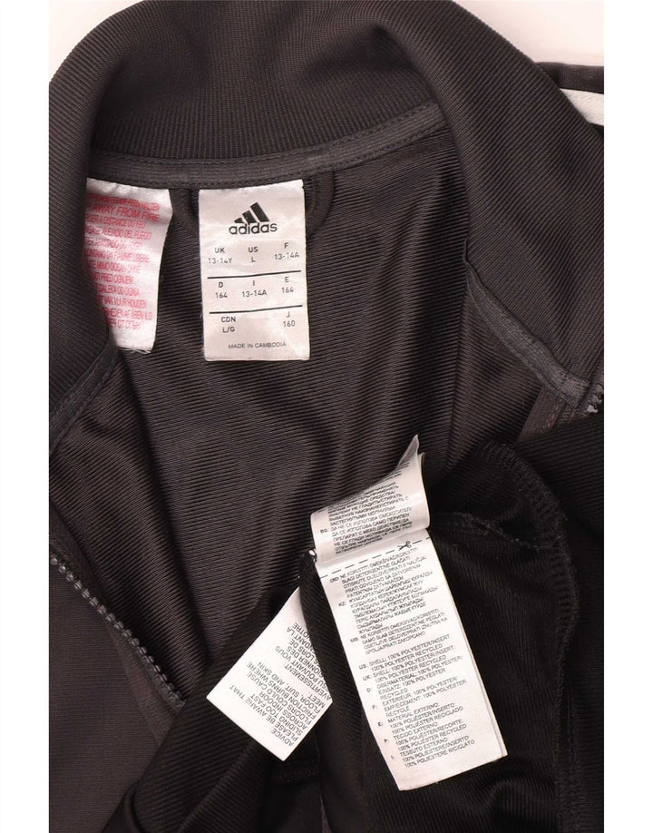 Adidas Chaqueta de chándal para niño 13-14 años Gris Colorblock Poliéster