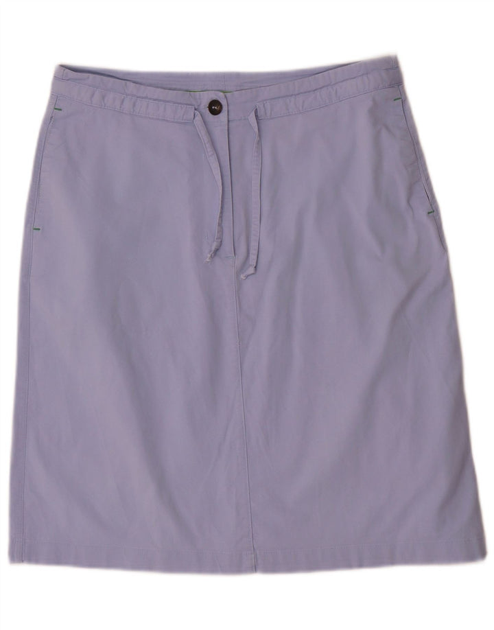 Falda Recta Invicta Mujer IT 44 Mediana W30 Algodón Azul