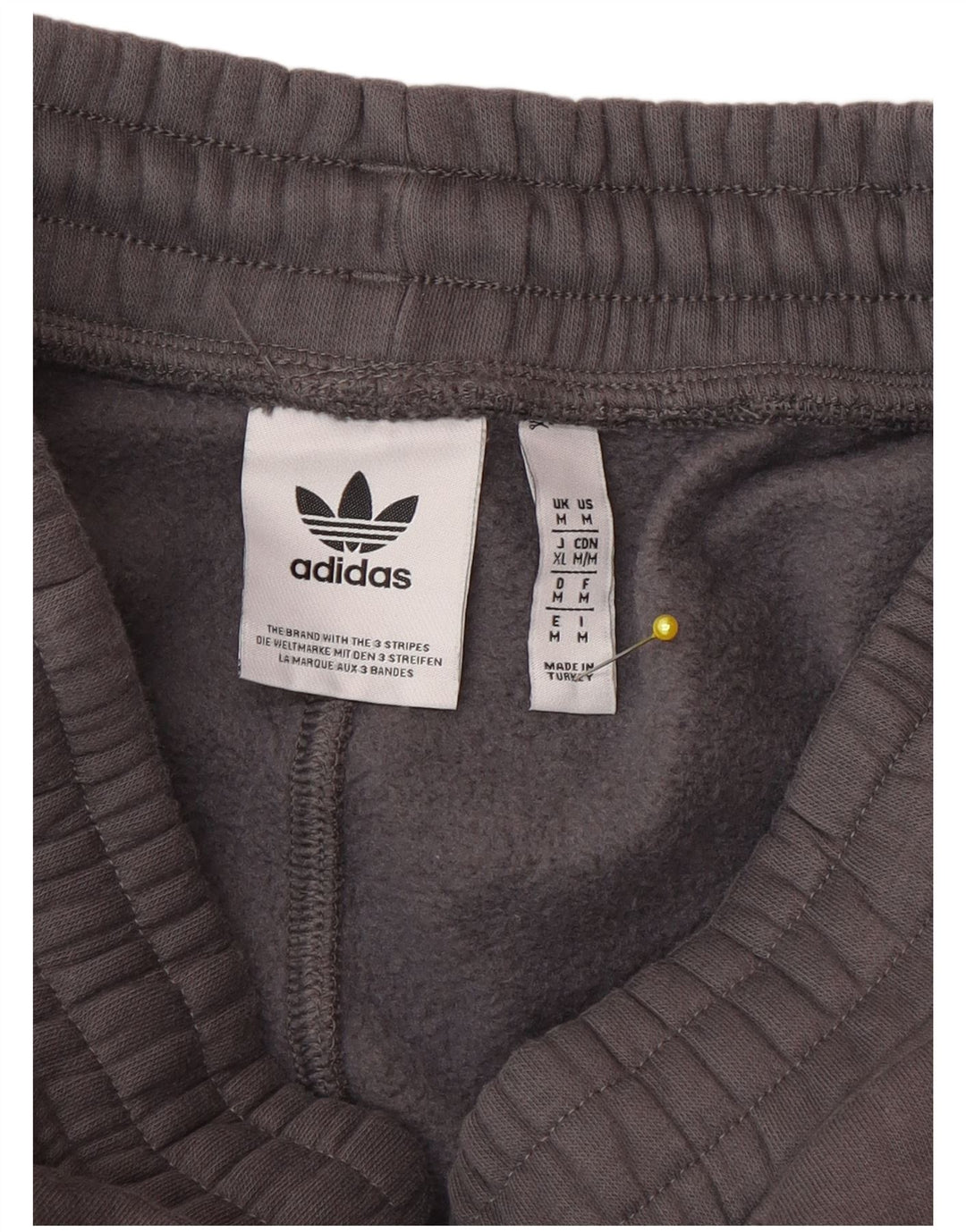 Adidas Hombre Pantalones De Chándal Joggers Gris Medio Algodón