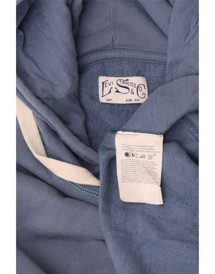 Levi's Jersey con capucha para hombre 2XL Algodón azul marino