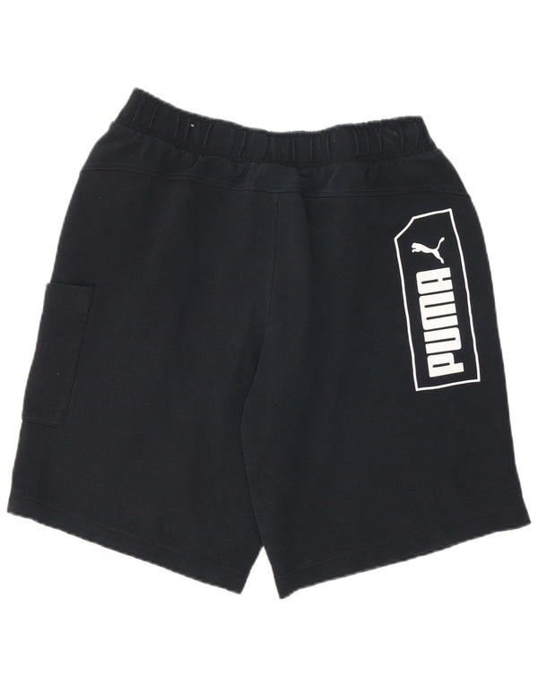 PUMA Mens Graphic Sport Shorts Large  Black