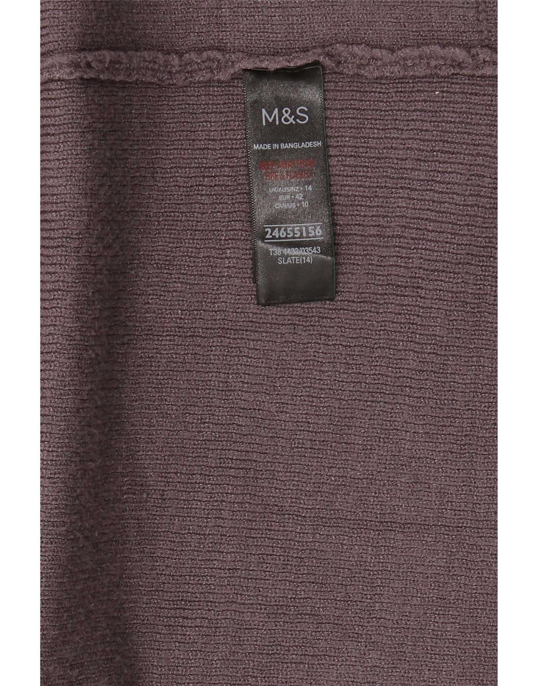 Marks & Spencer Suéter Cárdigan Abierto Largo para Mujer UK 44 Grande Gris