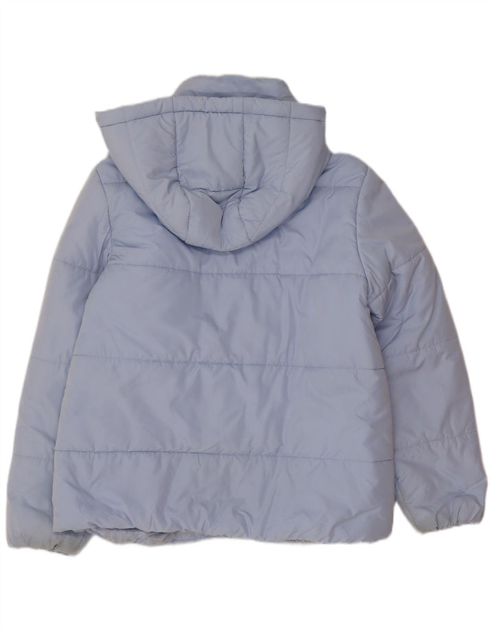 Marks & Spencer Chaqueta acolchada con capucha para mujer UK 44 Poliéster azul grande
