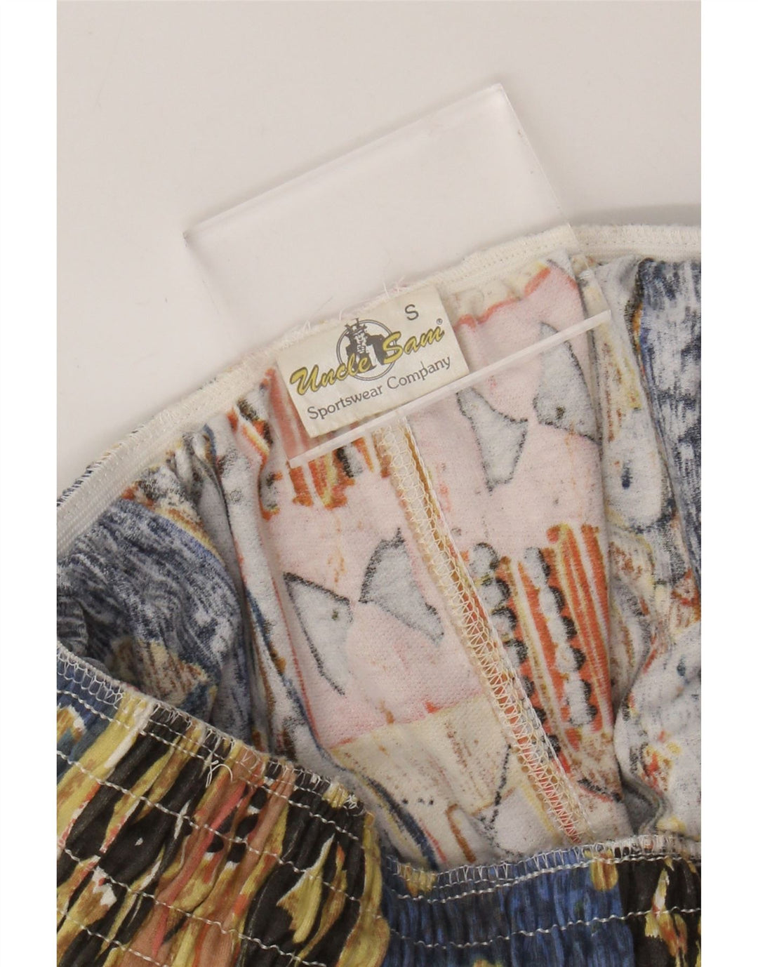 Uncle Sam - Pantalones de cintura alta para mujer, talla pequeña W27 L29, algodón multicolor