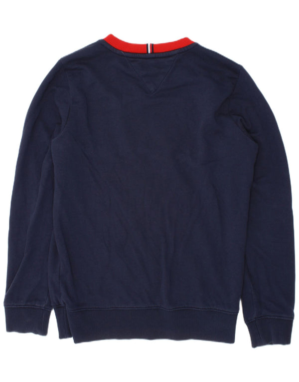 Tommy Hilfiger Sudadera para niño Jumper 9-10 años Azul Marino Colorblock