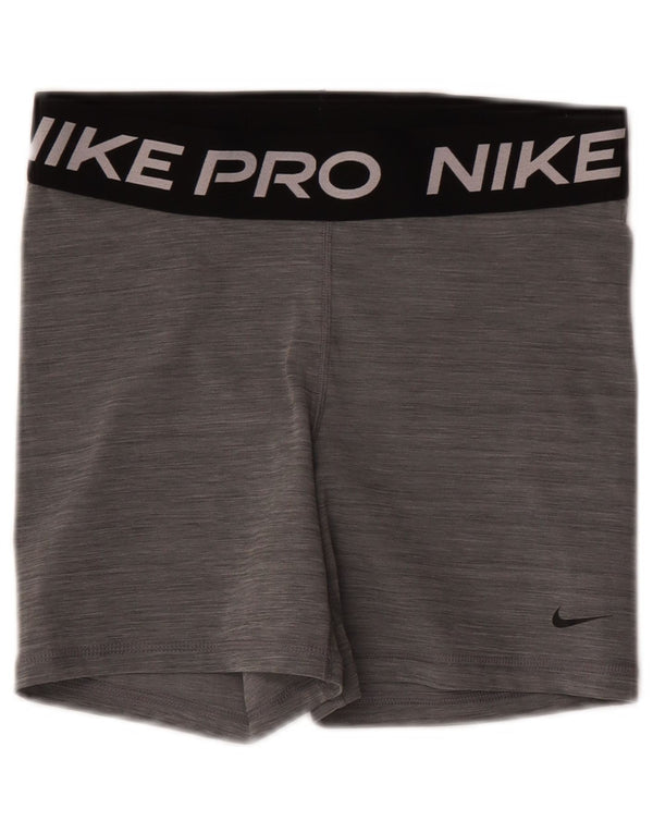 Nike Dri Fit Graphic - Pantalones cortos deportivos para mujer (talla 40), color gris medio