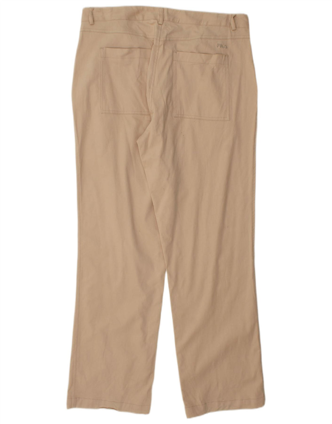 FILA Pantalón chino recto para hombre W38 L32 Algodón beige