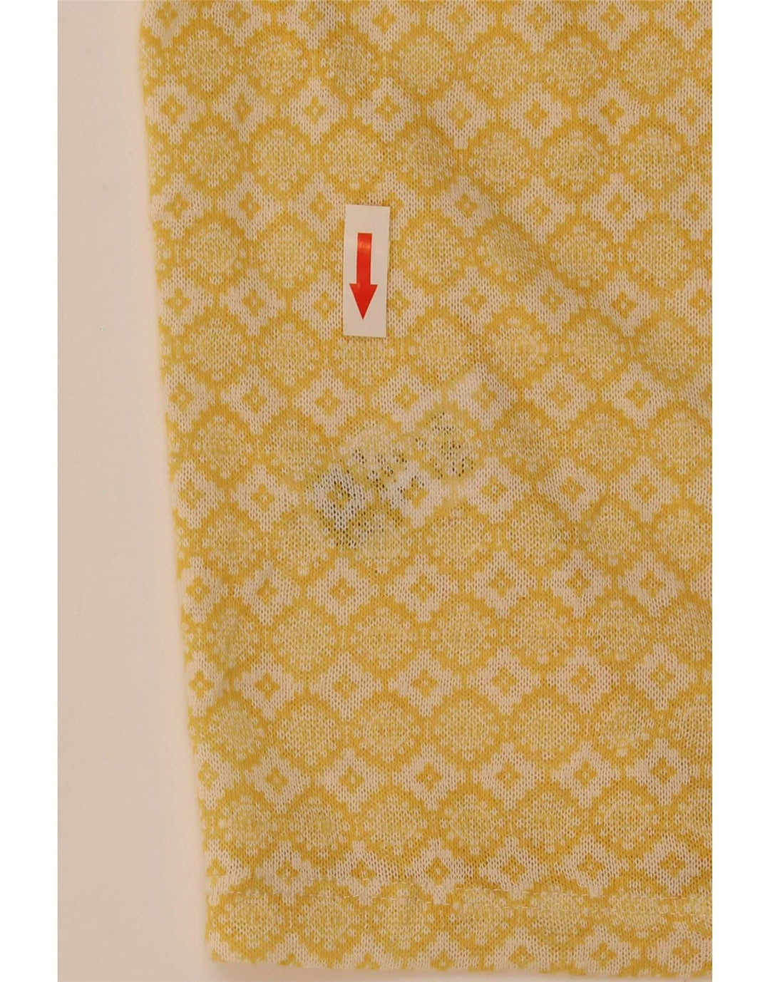 Marks & Spencer Top para mujer manga 3/4 UK 42 Medio Amarillo Geométrico
