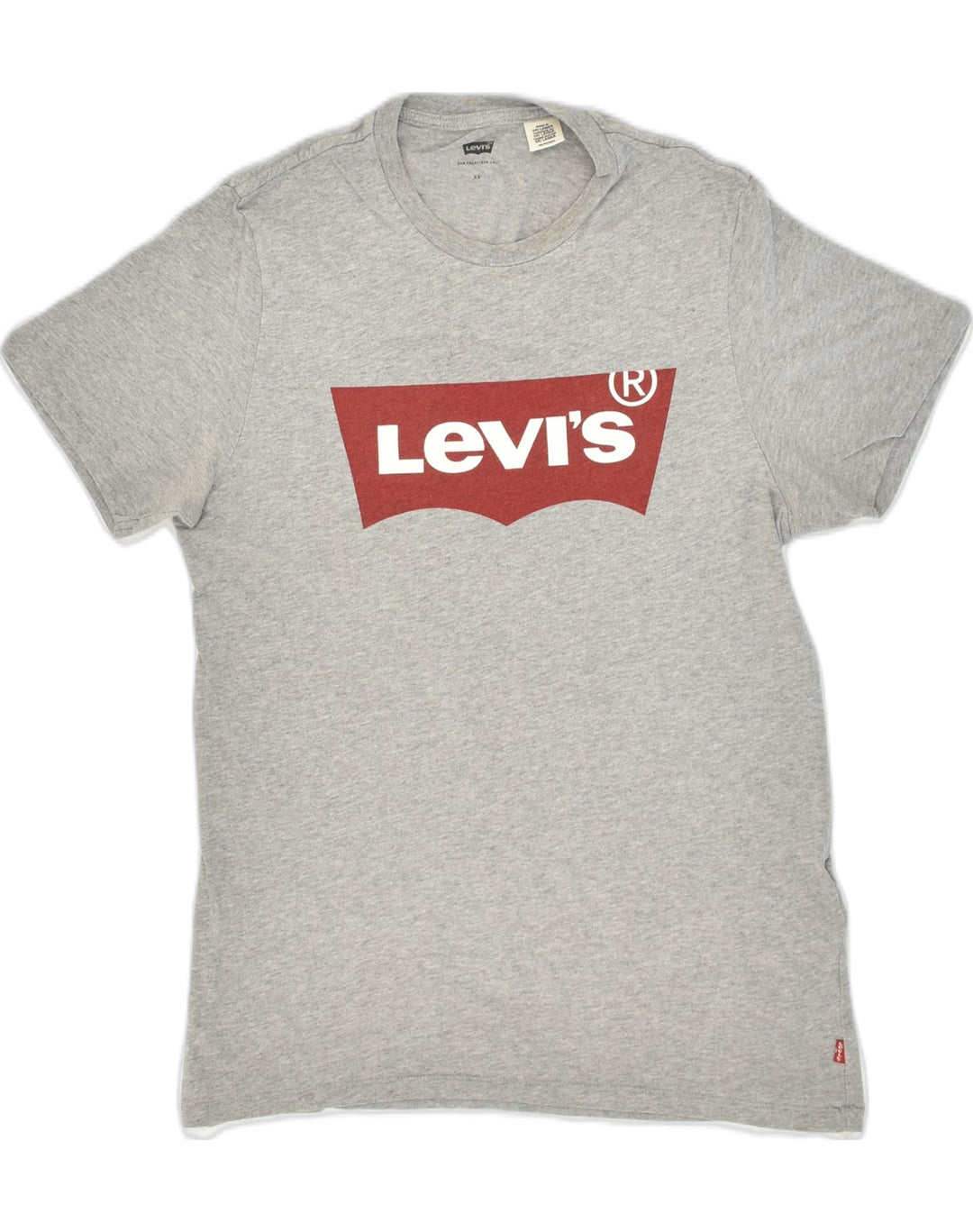 LEVI'S Mens Graphic T-Shirt Top XS Grey Cotton | Vintage Levi's | Thrift | Second-Hand Levi's | Used Clothing | Messina Hembry 