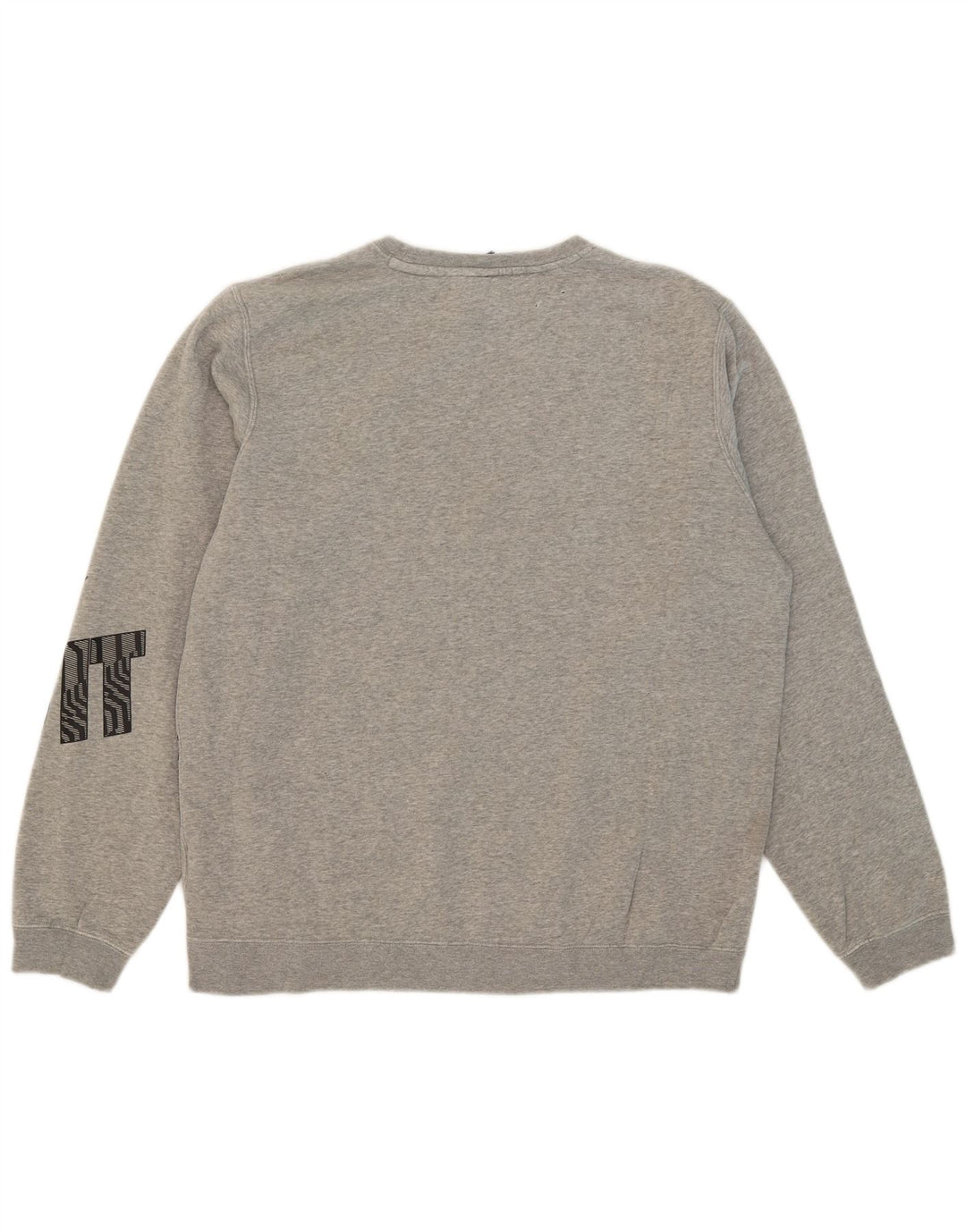 Nike - Sudadera con gráfico para hombre, jersey de algodón moteado gris grande