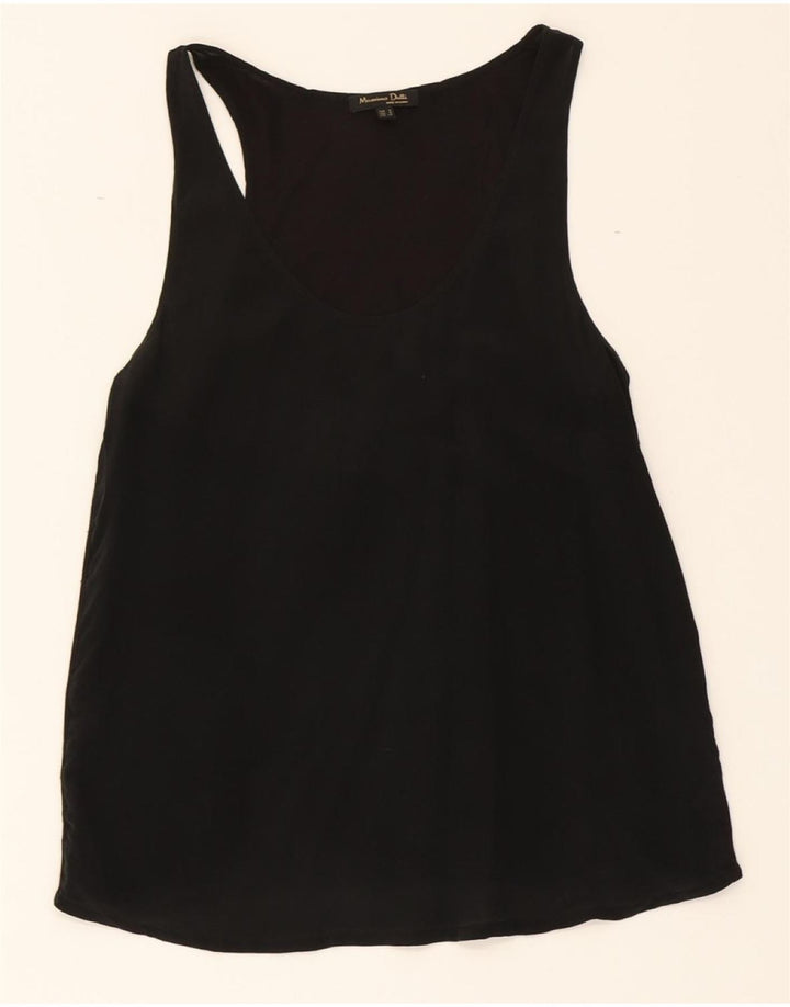 MASSIMO DUTTI Womens Vest Top UK 10 Small Black Vintage Massimo Dutti and Second-Hand Massimo Dutti from Messina Hembry 