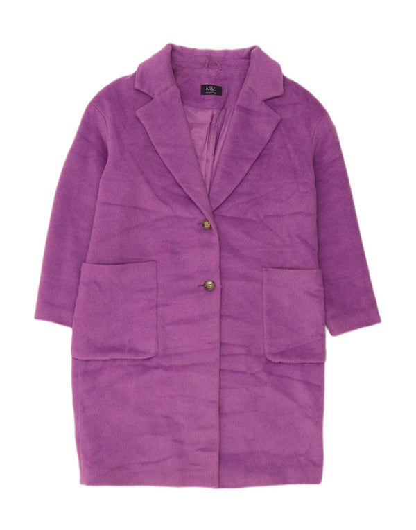 Marks & Spencer Abrigo para mujer UK 44 Poliéster morado grande