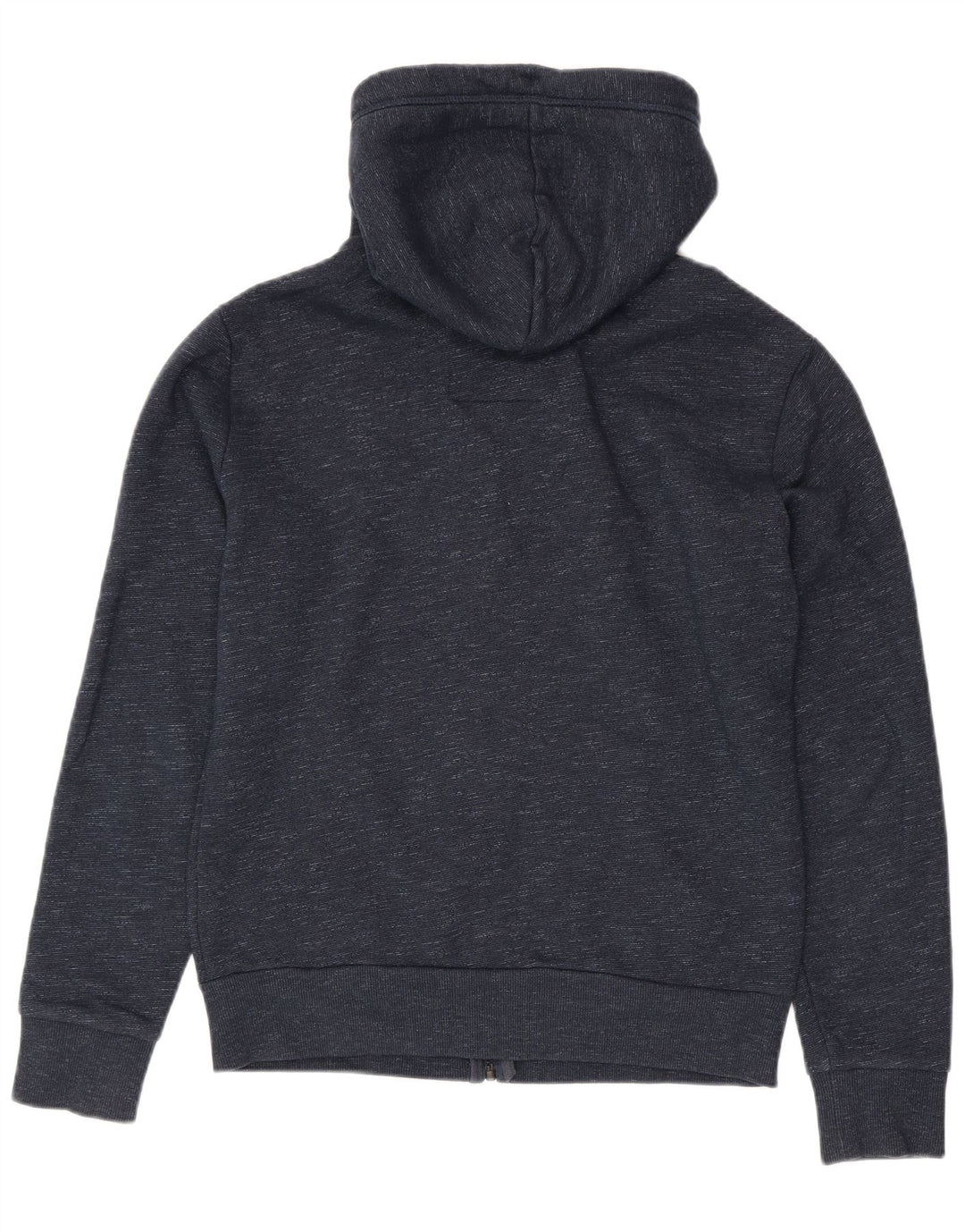 Superdry Jersey con capucha y cremallera para hombre de algodón moteado en azul marino mediano