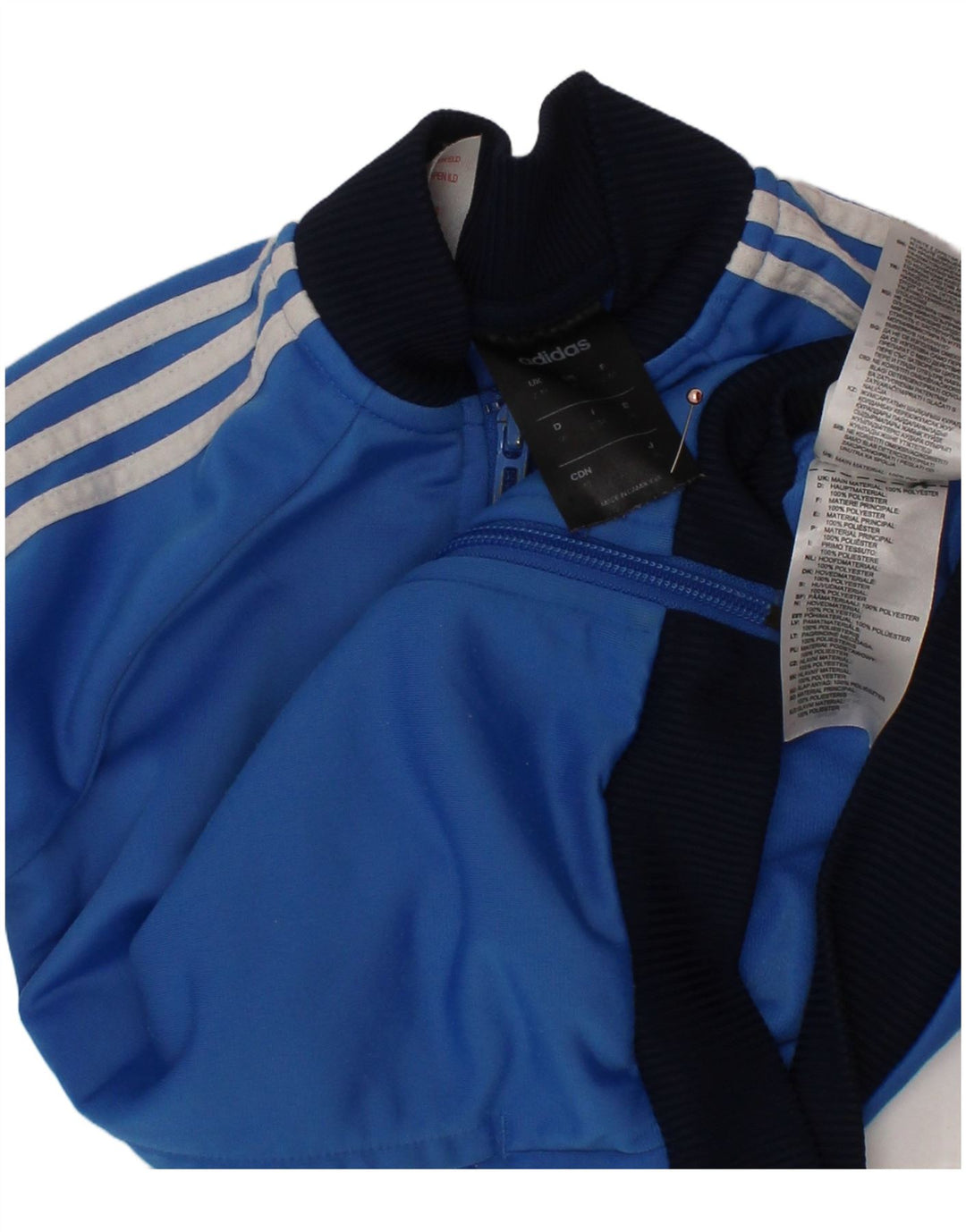 ADIDAS Chaqueta Chándal Niño 2-3 Años Azul Poliéster