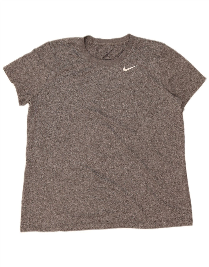 Nike Camiseta Dri Fit para Hombre Top XL Gris Moteado