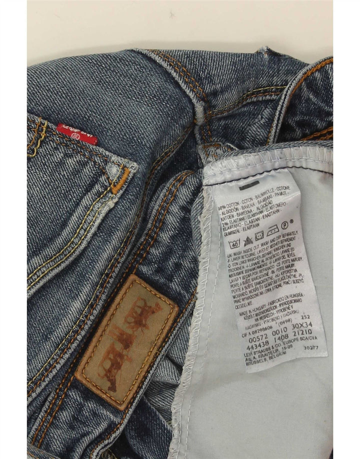 Levi's Mujer 572 Vaqueros Bootcut W30 L29 Algodón Azul