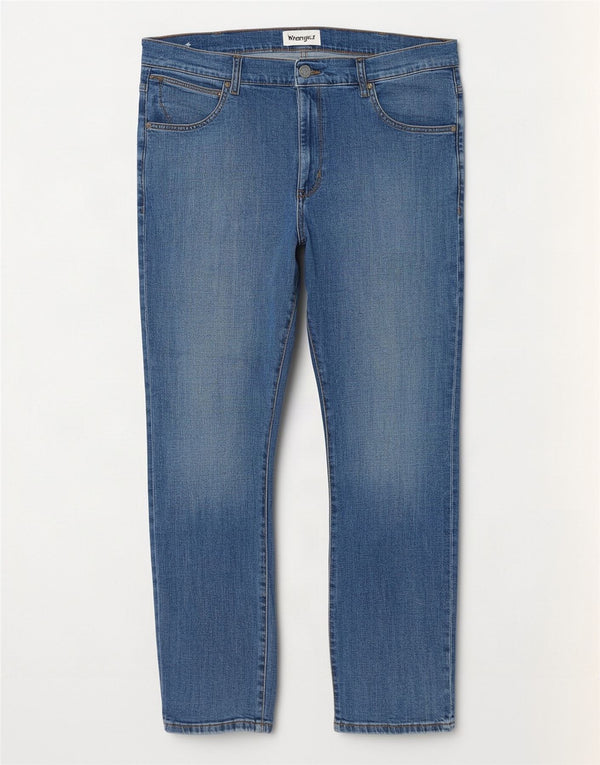 Wrangler Vaqueros ajustados Larston para hombre W36 L32 Algodón azul
